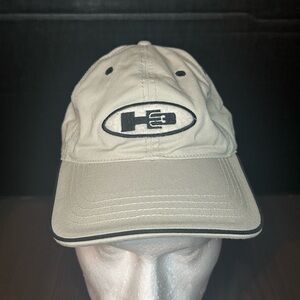 RARE Hummer H3  Adjustable Baseball Hat Cap Tan Black Cotton GM Licensed